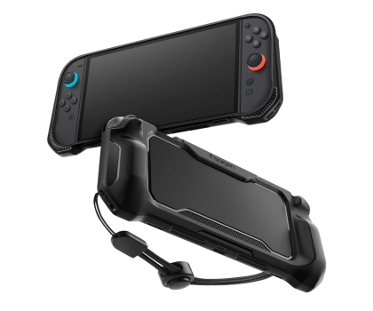 Etui i folia do konsoli Spigen Rugged Armor Nintendo Switch 2 Matte Black